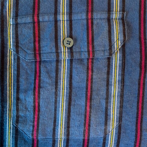 Vintage Sears Wearmaster Stripped Long Sleeve Causal Shirt Heritage Normcore - Picture 12 of 16